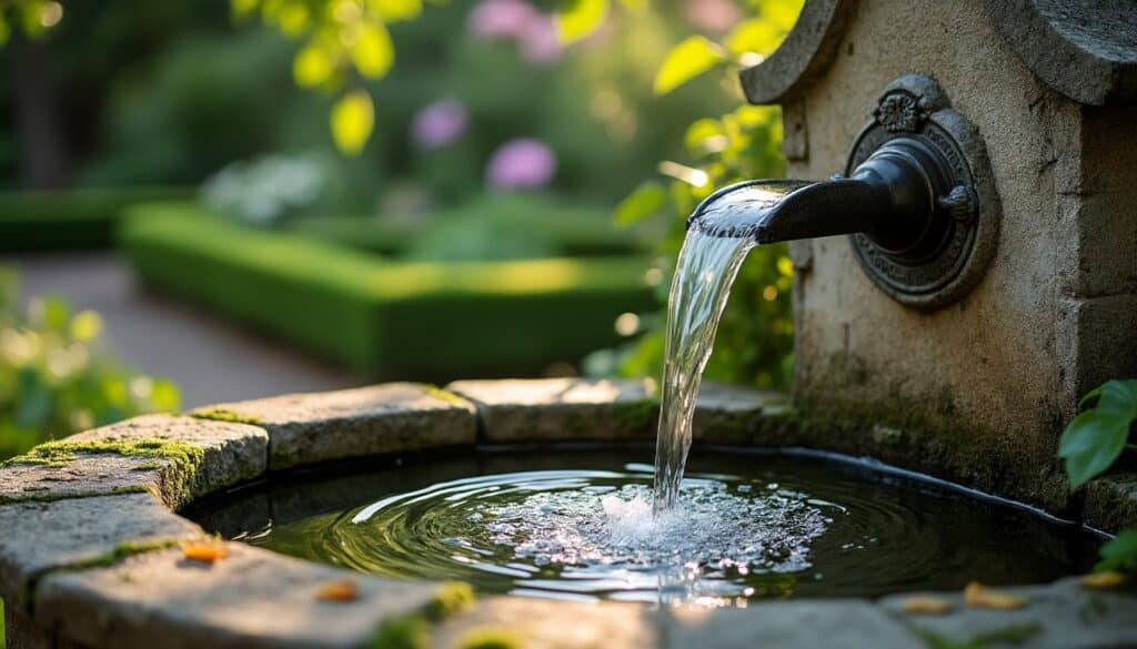 Gérer un bruit constant venant d’une fontaine décorative de jardin