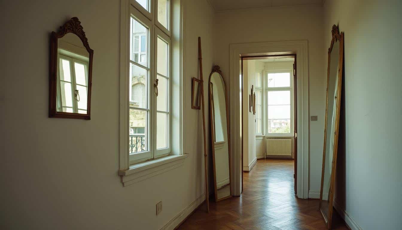 Astuces pour agrandir un couloir étroit grâce aux miroirs