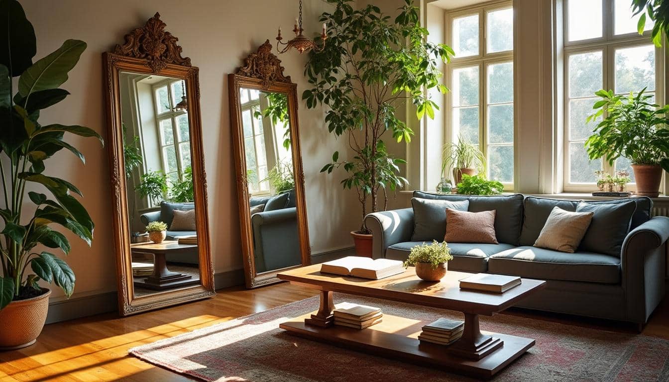 Éclairer votre salon avec l’illusion des miroirs