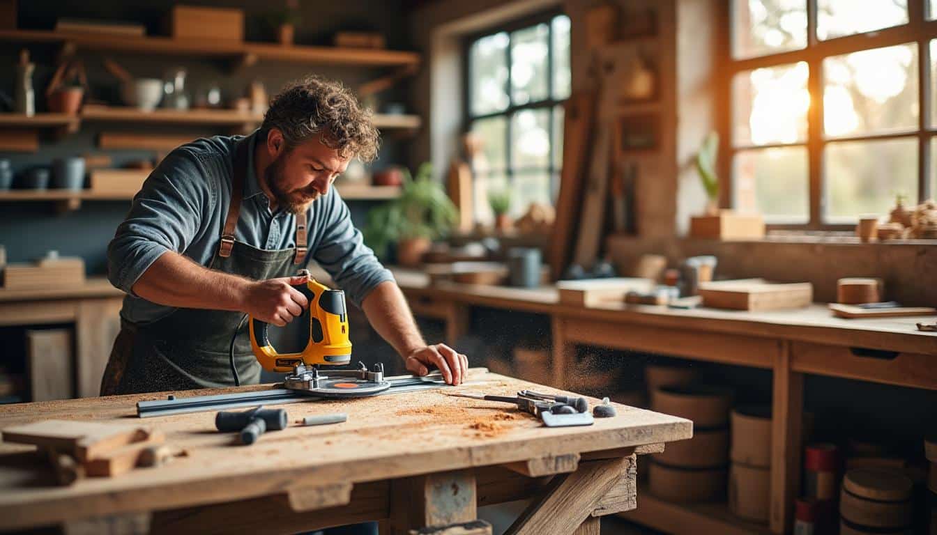 Illustration: Les innovations techniques qui font la force de la scie à onglet Evolution