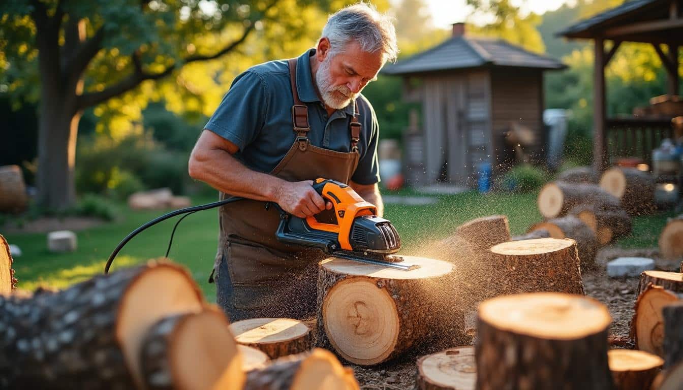 Illustration: Comprendre le fonctionnement d’une scie à bûches électrique