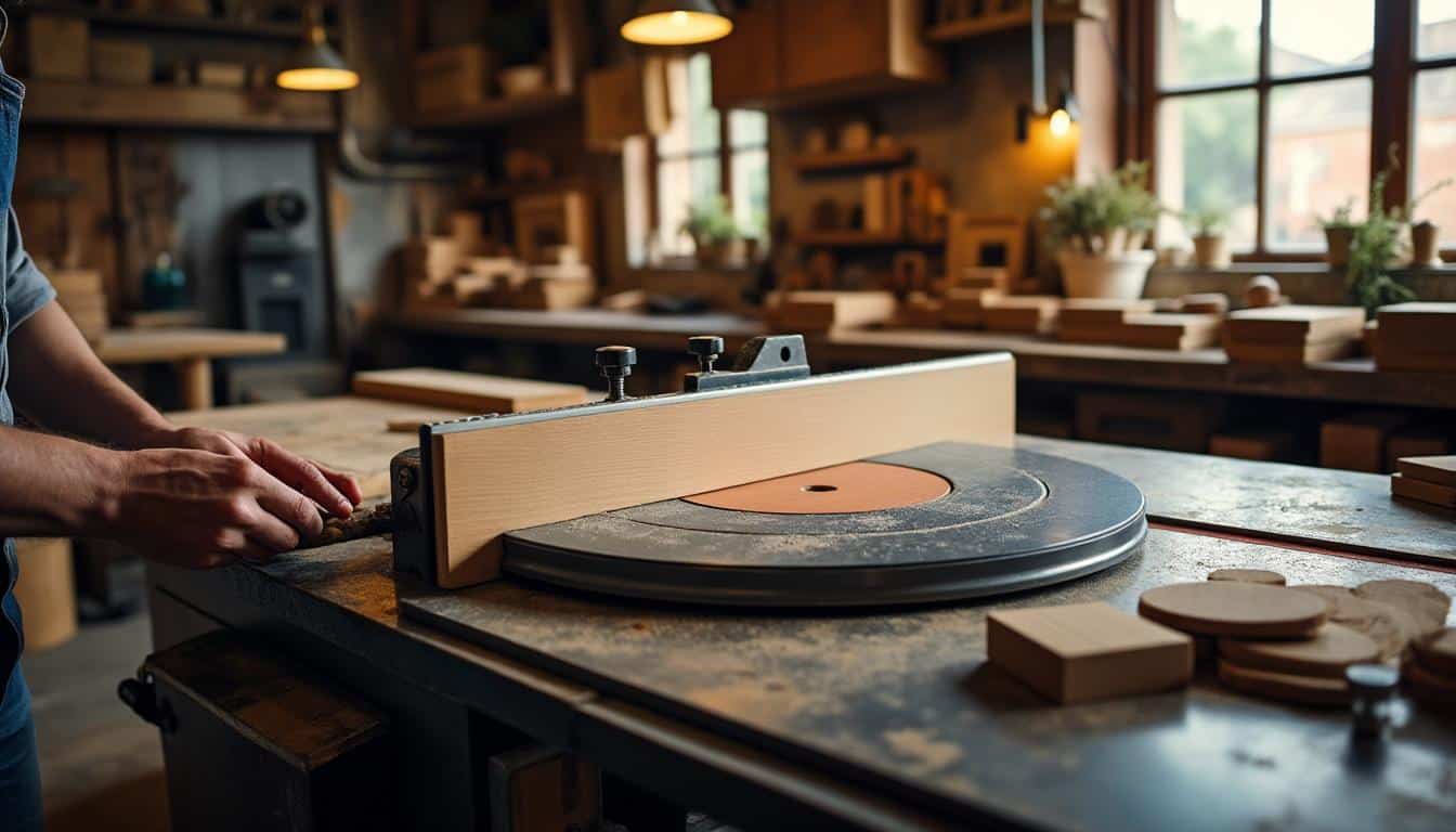 Illustration: Comprendre la scie circulaire à table : définition et composants clés