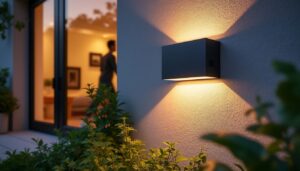 Applique murale extérieure avec détecteur de mouvement : sécurité et design