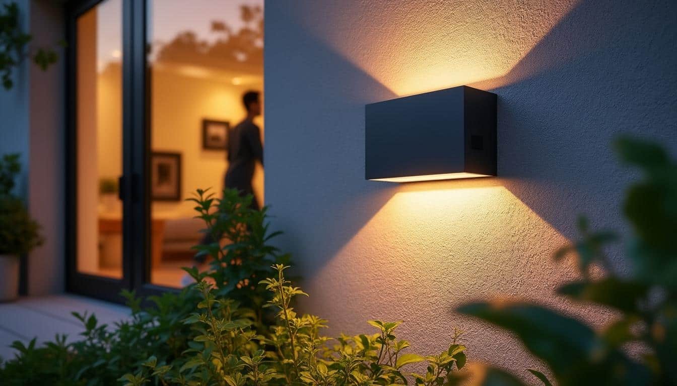 Applique murale extérieure avec détecteur de mouvement : sécurité et design