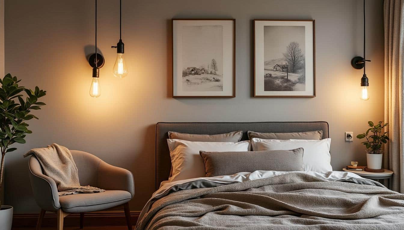 Illustration: Explorer les différents types et modèles d'appliques murales adaptés à la chambre adulte