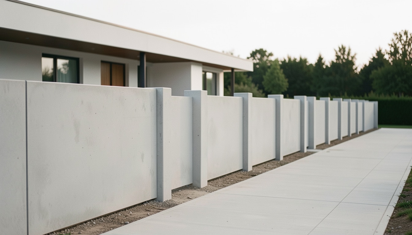 Clôture en béton direct usine : prix, qualité et choix