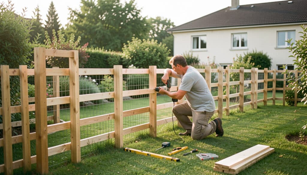 Clôture pas chère à faire soi-même pour son jardin