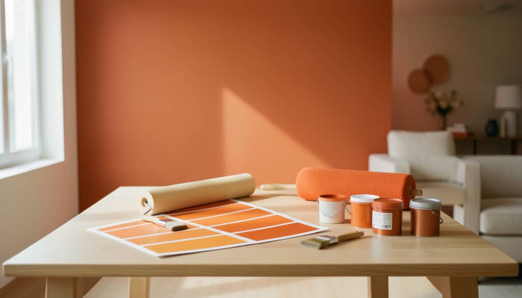 Peinture orange : bien choisir la teinte et la finition